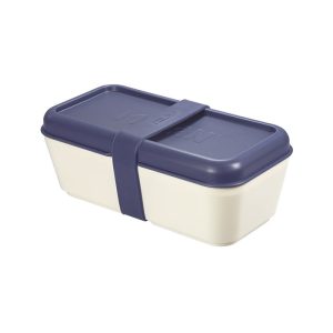 RECIPIENTE PARA ALIMENTOS RECTANGULAR 0,75L TAPA AZUL