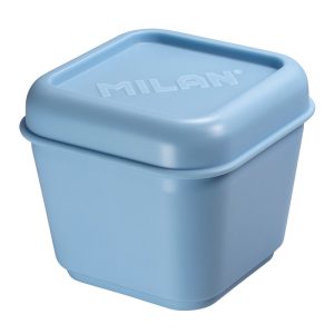 RECIPIENTE PARA ALIMENTOS CUADRADO 0,33L AZUL CLARO