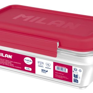 FIAMBRERA TRITAN HERMETICA RECTANGULAR 1 2L NATA 624 ROSA