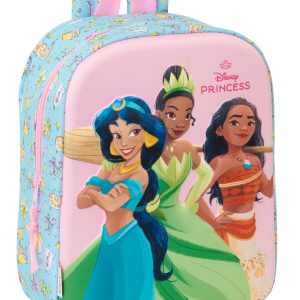MOCHILA GUARDERIA 3D 27CM PRINCESAS DISNEY