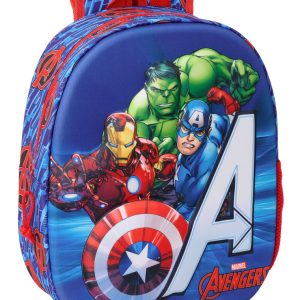 MOCHILA 3D GUARDERIA 33CM AVENGERS