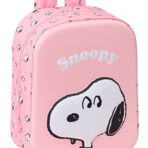 MOCHILA GUARDERIA 3D 27CM SNOOPY