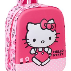 MOCHILA GUARDERIA 3D 27CM HELLO KITTY