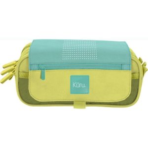 PORTATODO TRIPLE CON SOLAPA KURU 3 TURQUESA