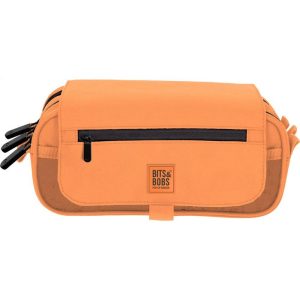 PORTATODO TRIPLE CON SOLAPA B&B FLUOR PASTEL NARANJA