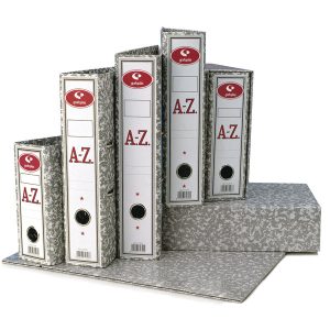 CAJA PARA ARCHIVADOR A4 CLASSIC GRIS