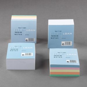TACO DE NOTAS T-148 BLANCO ENCOLADO 10X10 500H
