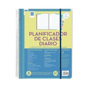 PLANIFICADOR CLASES DIARIO PROFESOR 230X310 DP PERPETUO