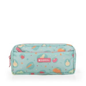 ESTUCHE PICNIC COLOR VERDE CON CREMALLERA VERDE MENTA