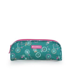 ESTUCHE DOBLE FIORI CON BICICLETAS WATERPROOF