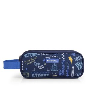 ESTUCHE TRIPLE SKULL AZUL WATERPROOF