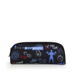 ESTUCHE DOBLE TRAINING NEGRO WATERPROOF
