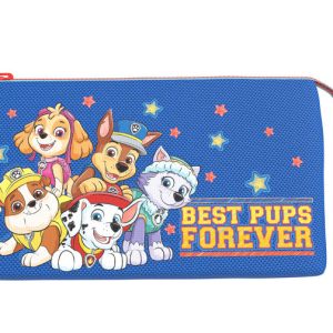 PORTATODO TRIPLE CON CREMALLERA DE PLASTICO PAW PATROL
