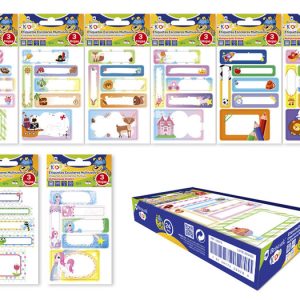 ETIQUETAS ADHESIVAS ESCOLARES SUPER-RESISTENTES