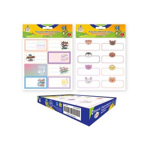 PACK 16 ETIQUETAS ADHESIVAS LIBROS DESIGN
