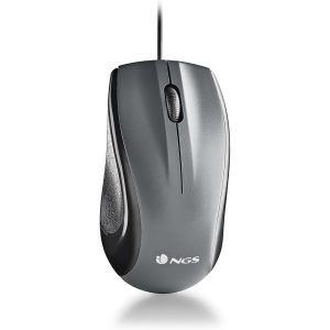 RATON LASER CON CABLE DE 1200 DPI NEGRO