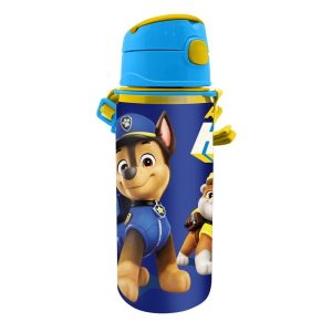 BOTELLA ALUMINIO CON ASA 600ML PATRULLA CANINA