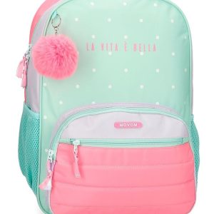 MOCHILA ESCOLAR MOVOM LA VITA E BELLA 42 CM