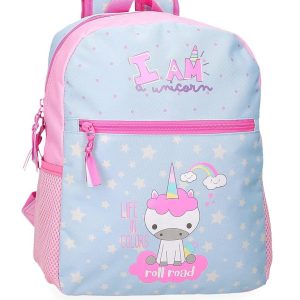 MOCHILA INFANTIL ROLL ROAD I AM A UNICORN 33CM ADAP CARRO