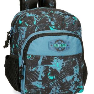 MOCHILA INFANTIL ROLL ROAD SOCCER 28 CM ADAPTABLE