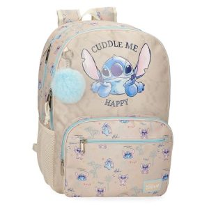 MOCHILA ESCOLAR DOBLE STITCH CUDDLE ME HAPPY 44CM ADAPT CAR