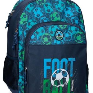 MOCHILA ESCOLAR DOBLE ROLL ROAD GOL 44CM