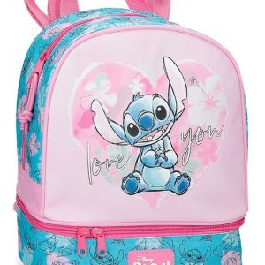 MOCHILA INFANTIL HEART STITCH 28CM CON PORTAMERIENDA