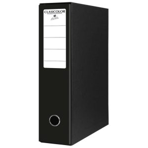 ARCHIVADOR A-Z FOLIO COLOR CON CAJA NEGRO
