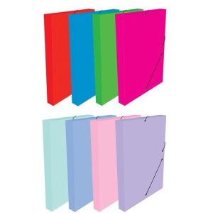 CAJA PROYECTO LOMO 3CM 8 COLORES PASTELES SURTIDOS