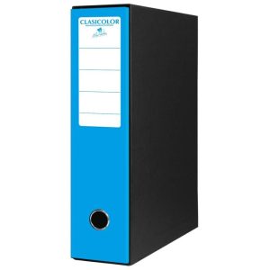 ARCHIVADOR A-Z FOLIO COLOR CON CAJA AZUL