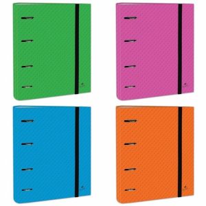 CARPEBLOC 4 ANILLAS 40MM MIXTA LINEA ROMBO SURTIDOS