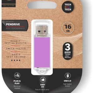 PENDRIVE BASIC LIGHT PURPLE 16 GB