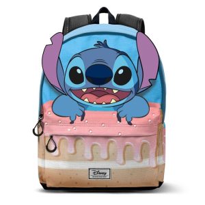MOCHILA DOS CREMALLERAS LILO Y STITCH CAKE