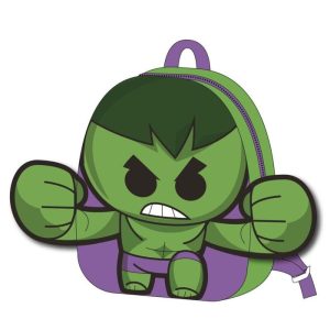 MOCHILA GUARDERIA PERSONAJE PELUCHE AVENGERS HULK