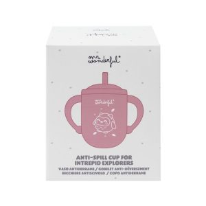 VASO ANTIDERRAME PARA BEBES - BUHO ROSA