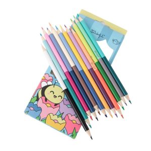 LAPICES DE COLORES CON DOBLE PUNTA Y TRIPLE DIVERSION