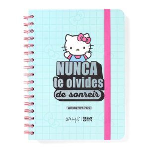 AGENDA ESCOLAR SEMANAL 25/26 HELLO KITTY X MR, WONDERFUL