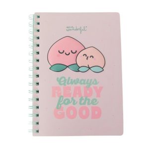 LIBRETA A5 3D MELOCOTON - ALWAYS READY FOR THE GOOD