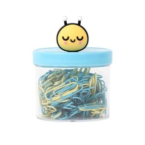 BOTE DE CLIPS DE PAPEL - ABEJA