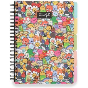 LIBRETA A4 CON SEPARADORES - PERSONAJES WONDER