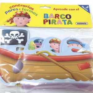 APRENDE CON EL BARCO PIRATA CONTRAR,PARES FORMAS LIBRO BA?O