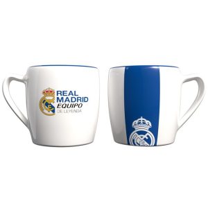 TAZA BLANCA BICOLOR CAJA REAL MADRID