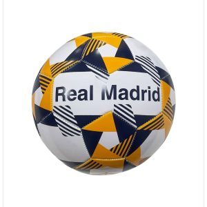 BALON REAL MADRID MARINO-NARANJA DESINFLADO 330GR,