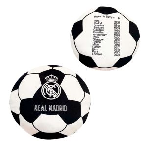 COJIN BALON REYES DE EUROPA REAL MADRID 40 CM