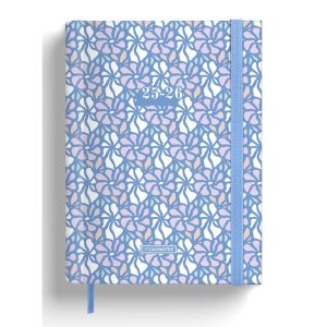 AGENDA SEMANAL A5 ESPIRAL BLANCA OCULTA 16MESES ROMANTCPSTL