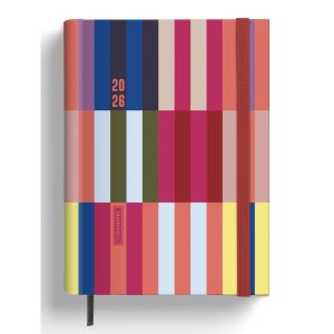 AGENDA SEMANAL 2026 A5 ESPIRAL BLANCA OCULTA 12 MESES LINES