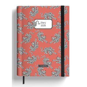 AGENDA SEMANAL A5 ESPIRAL BLANCA OCULTA 12MESES WILDELEGANCE