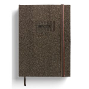 AGENDA VISTA DIARIA 2026 A5 COSIDA 12 MESES TIMBER CHOCOLATE