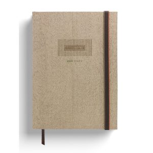 AGENDA VISTA DIARIA 2026 A5 COSIDA 12 MESES TIMBER OAK