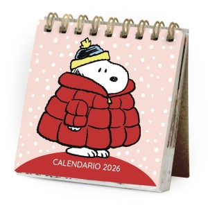 MINI CALENDARIO ESCRITORIO SNOOPY 2026